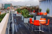 City Of Westminster College Galvanised Planters On Campus