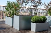 Steel Planters With a Galvanised Finish