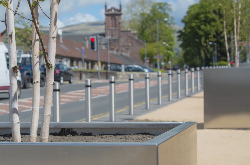3mm Thick Stainless Steel Tree Planters