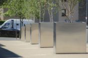 Bespoke Stainless Steel Planters With A Polyester Powder Coatings