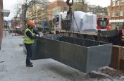 Long Bespoke Stainless Steel Planters Made By IOTA