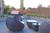 IOTAS Fresco Planters On A Contemporary Roof Terrace