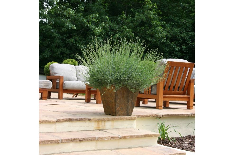 Low Taper Large Light Coloured Slate Planter
