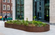 4mm corten steel planted perimeter