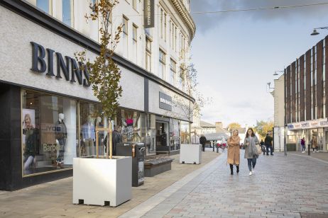 Town centre public planters