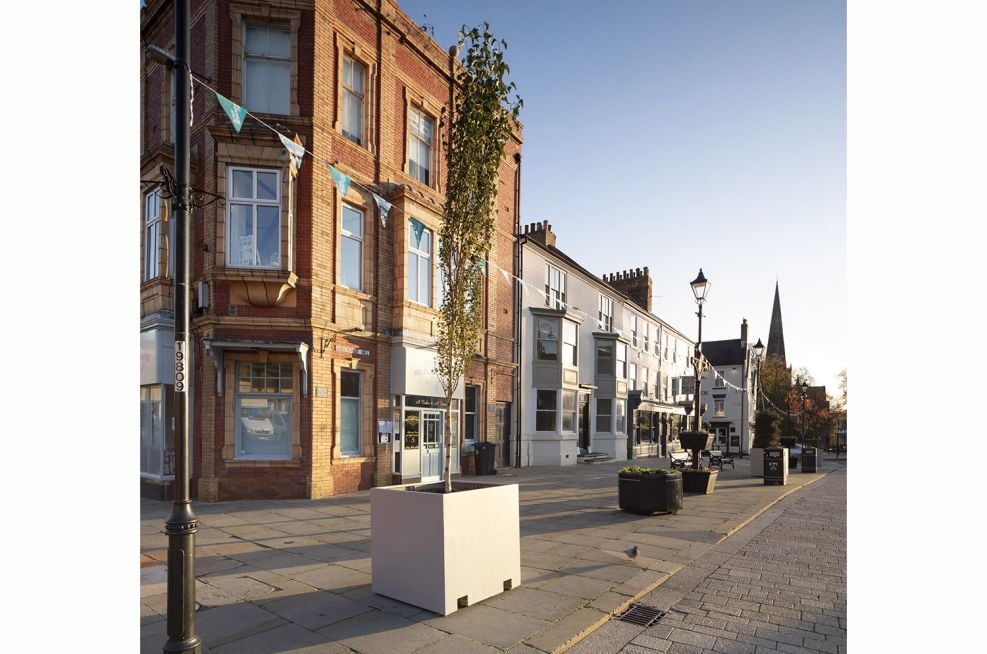 Large tree planters for town centre