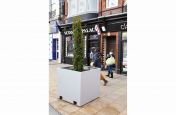 RAL 9006 White tree planters