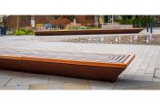 Large custom made corten seating