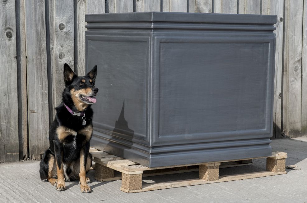 Lead Planters With  4nr. Steel Eye Bolts