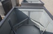 IOTA Designed Lead Planters With Steel Subframe