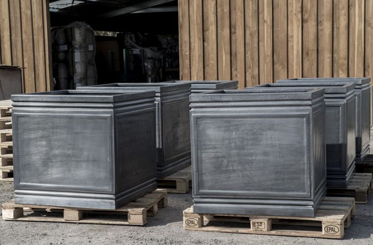 Bespoke lead tree planters for Derry City Council