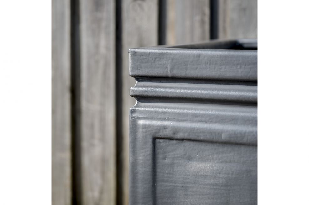 Weatherproof Planters Made From Lead in Grey