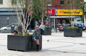 Bespoke Granite Tree Planters For Derry City Council, Northern Ireland