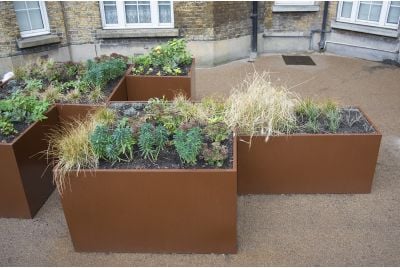 IOTA Supplied Bespoke Powder Coated Planters