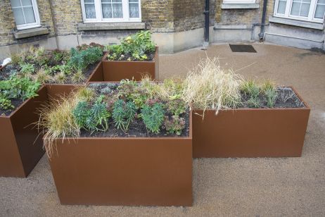 IOTA Supplied Bespoke Powder Coated Planters