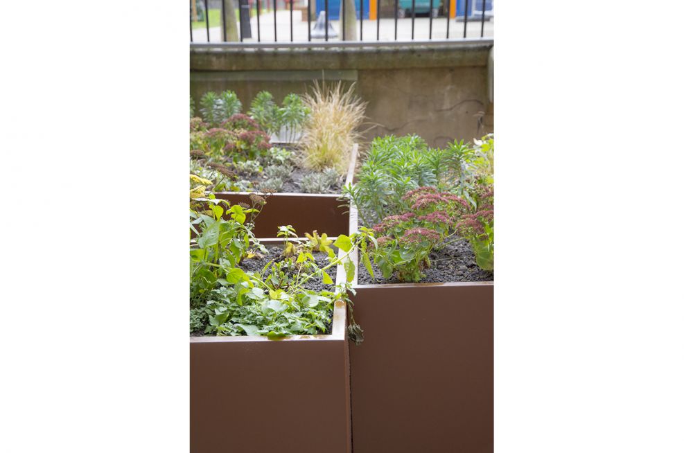 Devon Mansions Powder Coated Planters Supplied By IOTA