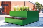Large street planter modular seating