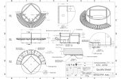 Circular planter seating CAD