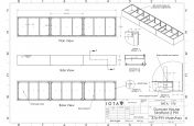 Rectangular sectional planter CAD design