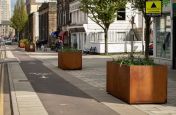 Streetside corten planters
