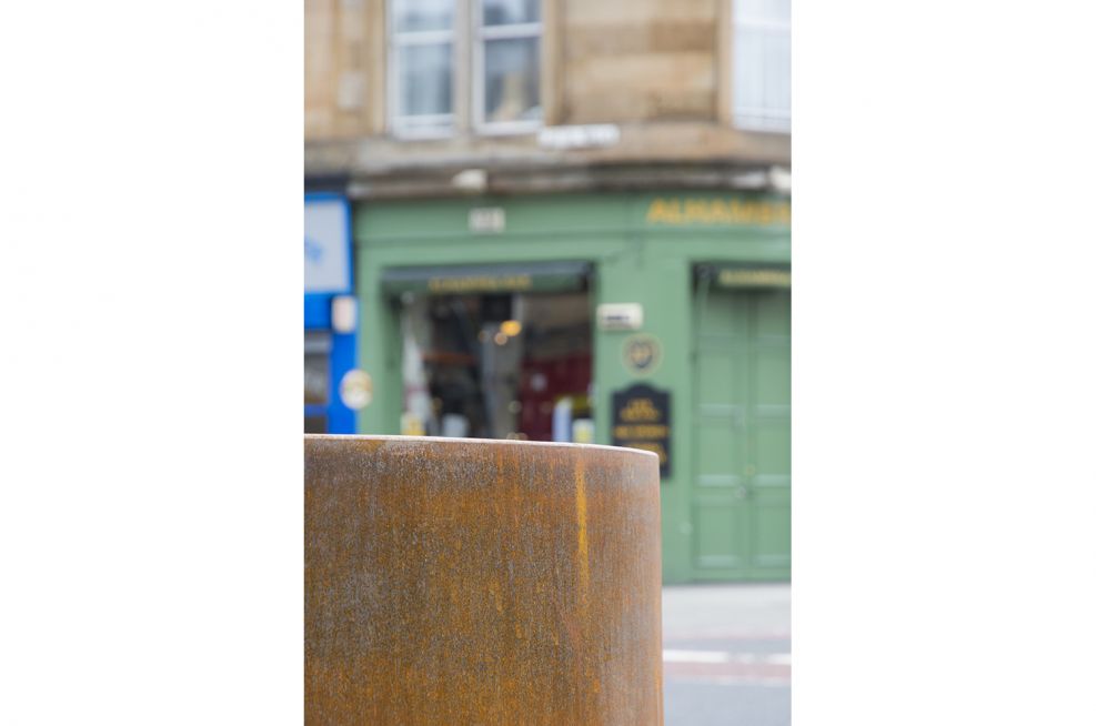 Planters on The Walking Route Edinburgh City Council