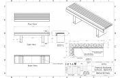 Custom bench seating CAD design