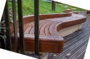 Bespoke wave curved seating