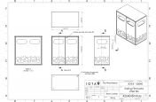 Corten steel waste bin CAD design