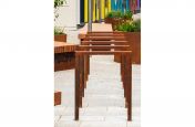 Corten steel bicycle stands