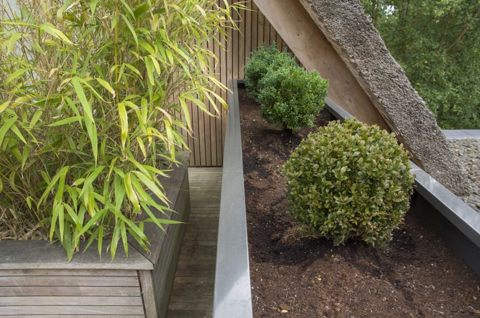 Zintec Steel Bolted Powder Coated L Shaped Planter