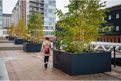 Large bespoke tree planters