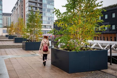 Large bespoke tree planters