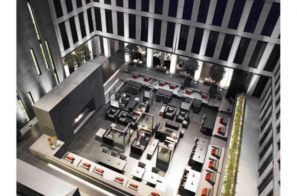 Granite Planters At The Grosvenor House Apartments in London