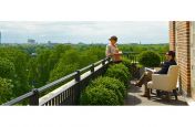 Granite Stone Planters On 8th Floor Terrace
