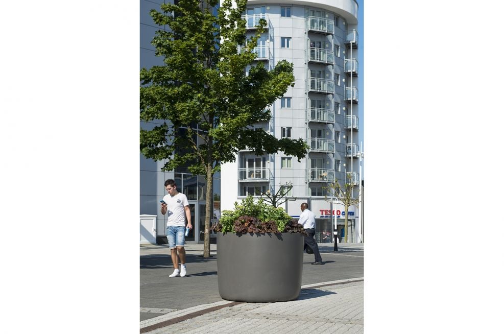 Fibre Reinforced Concrete Boulevard Planters From The KYOTO Range