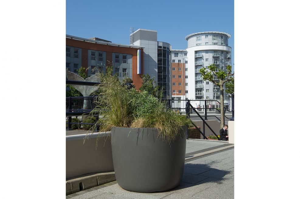 IOTA Fibre Reinforced Concrete Boulevard Planters At Gunwharf Quays