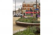 Corten Steel Public Realm Planter with Seating 