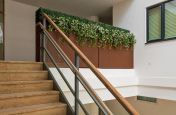 Planters for atrium viewing platforms