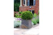 Outdoor Square Planters Around Residential Property