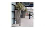 Main Entrance Planters Made From Galvanised Sheet Supplied By IOTA