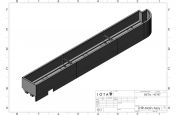 Aluminum planter CAD design