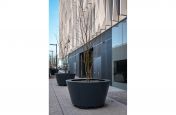 Forklift movable steel planters