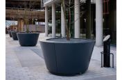 Bespoke conical steel planters