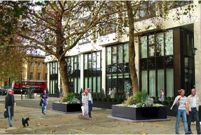 CAD Visualisations Of Tree Planters And Planter Frontage At Intercontinental Hotel London