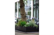 Steel Powder Coated Graphite Black Planters