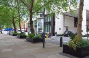 Steel Powder Coated Street Planters