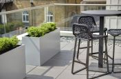 Bespoke Zintec Steel Planters At Investment Company London