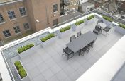 Lower Terrace Zintec Steel Planters Powder Coated Planters