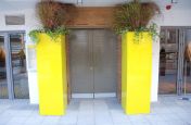 Gloss Finish Powder Coated Pantone 605 Planters