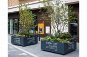 Large forklift movable planters